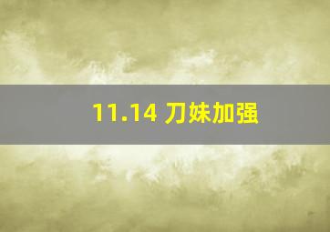 11.14 刀妹加强